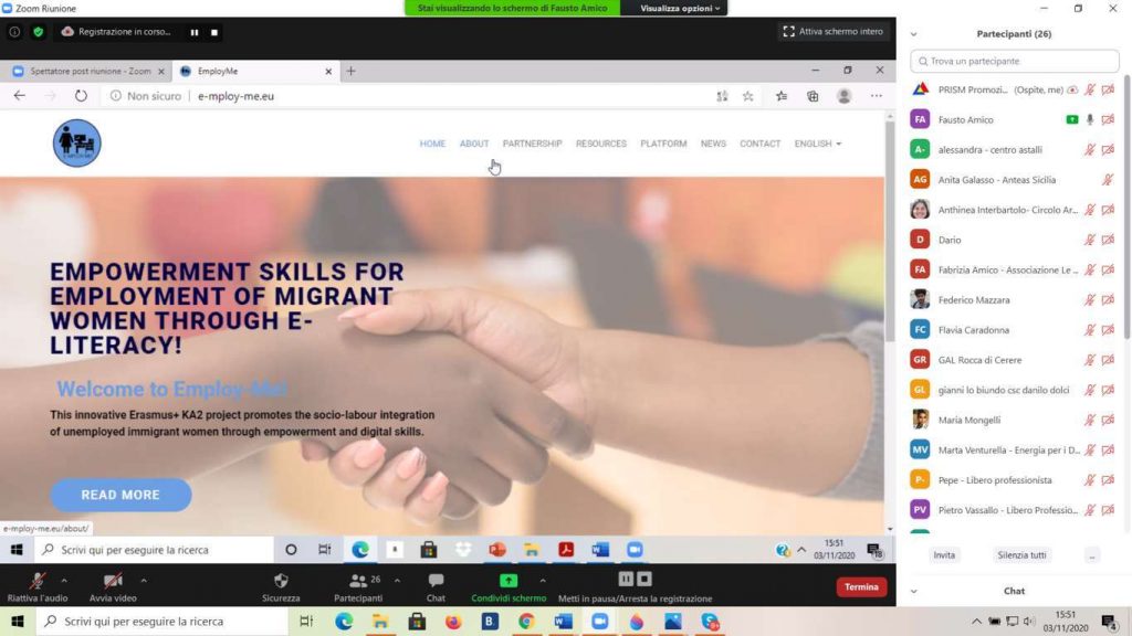 Multiplier Event and trainings for counsellors E-mploy-me – Empowerment skills for Employment of Migrant Women through e-literacy