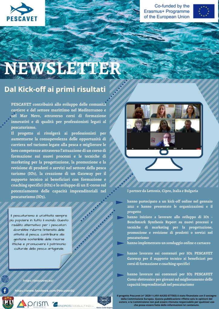 Pescavet – La prima Newsletter è online