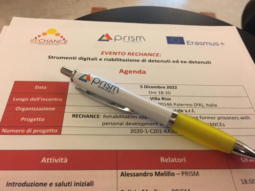 Riabilitazione sociale e digitalizzazione: il focus “trasversale” di RECHANCE su detenuti ed ex detenuti