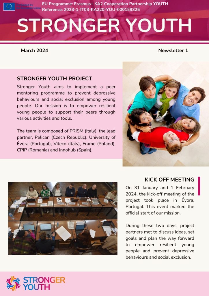 The first Newsletter of the StrongerYouth project is now available!
