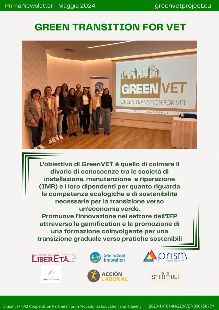 E' online la prima newsletter del progetto GreenVET!