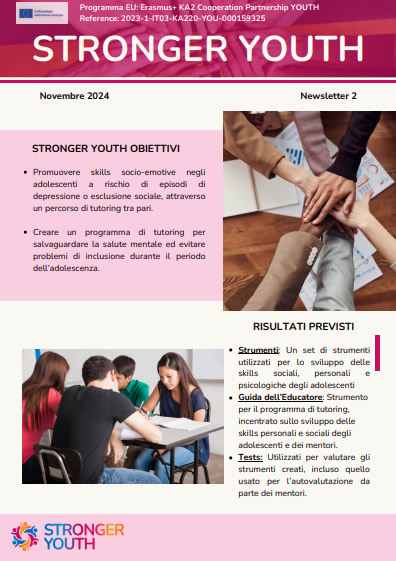 La seconda Newsletter del progetto StrongerYouth è ora disponibile!