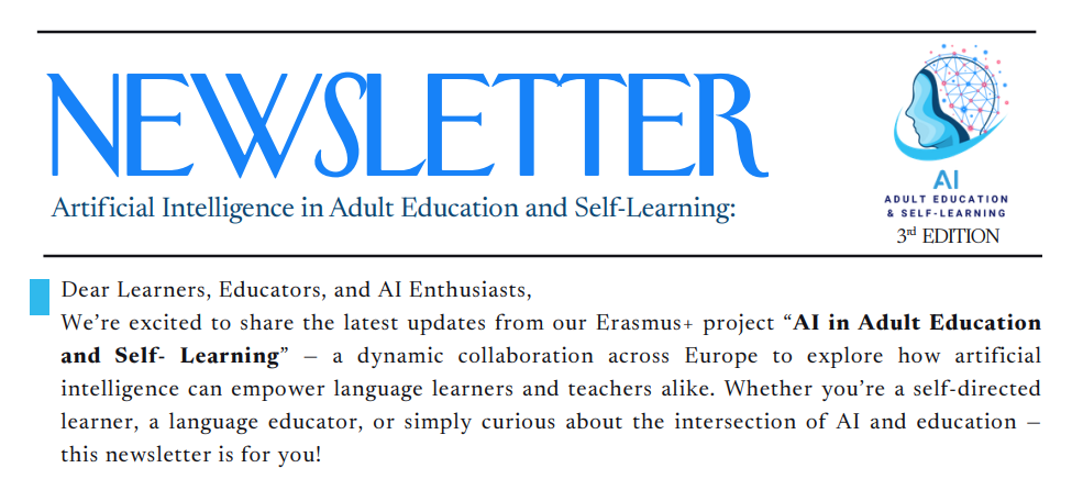 AI in Adult Education and Self-Learning: Heading into the Final Stage — Newsletter #3