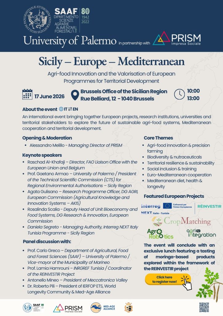 La Sicilia che connette Europa e Mediterraneo: a Bruxelles il confronto su innovazione agroalimentare e sviluppo territoriale